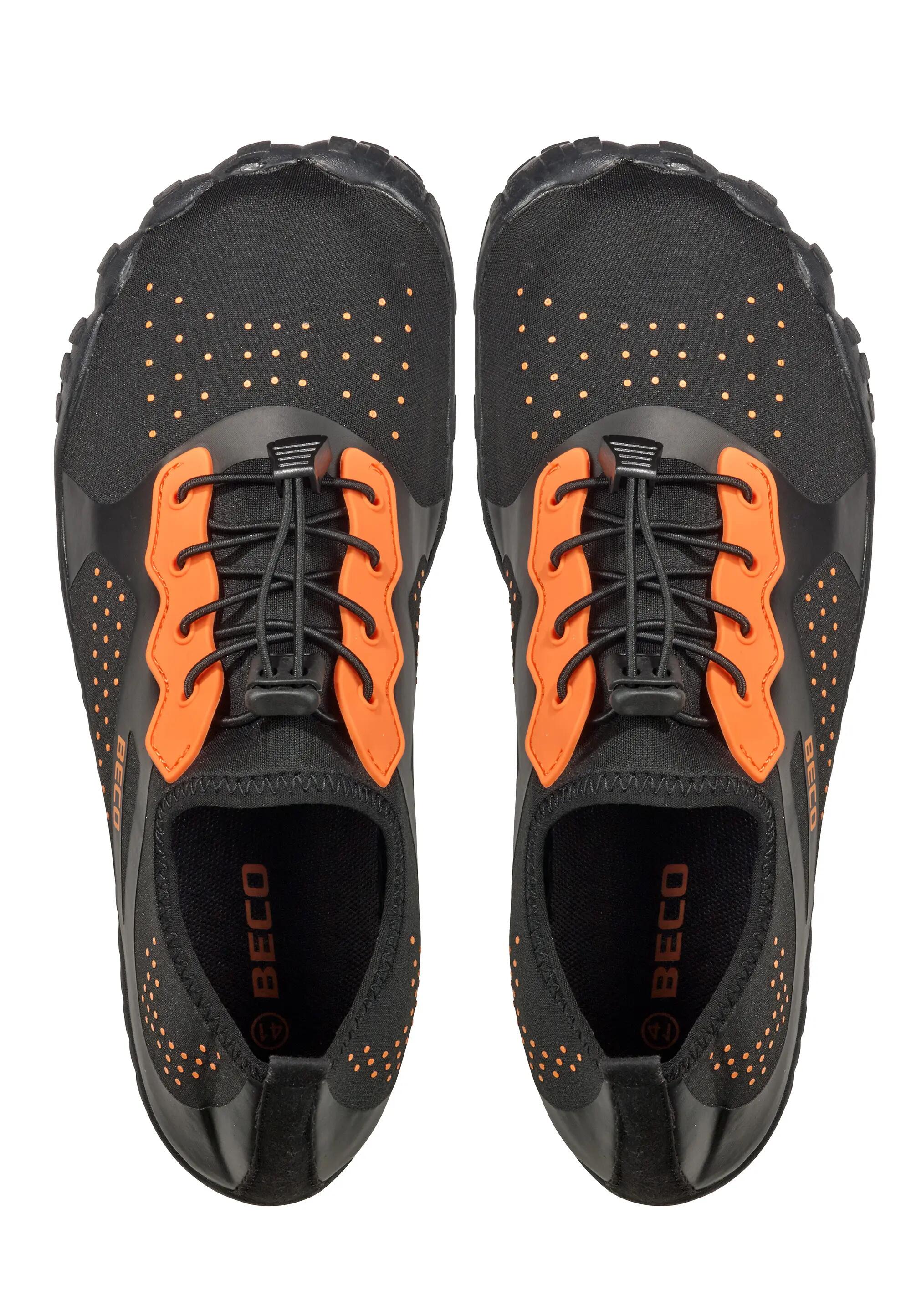 Beco Aquaventure Waterschoenen | Zwart/oranje 6/8