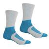 Dames Samaris 2 seizoenen sokken voor laarzen (Licht staal/Niagra blauw)