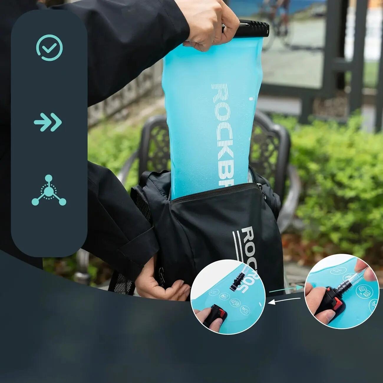 bukłak rockbros water bag sportowy - niebieski 4/6
