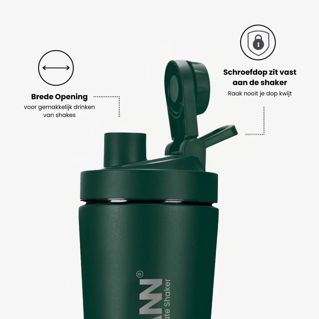 Shaker - Fitness - Isotherme triple paroi - Ultimate Shaker - Vert foncé 5/11