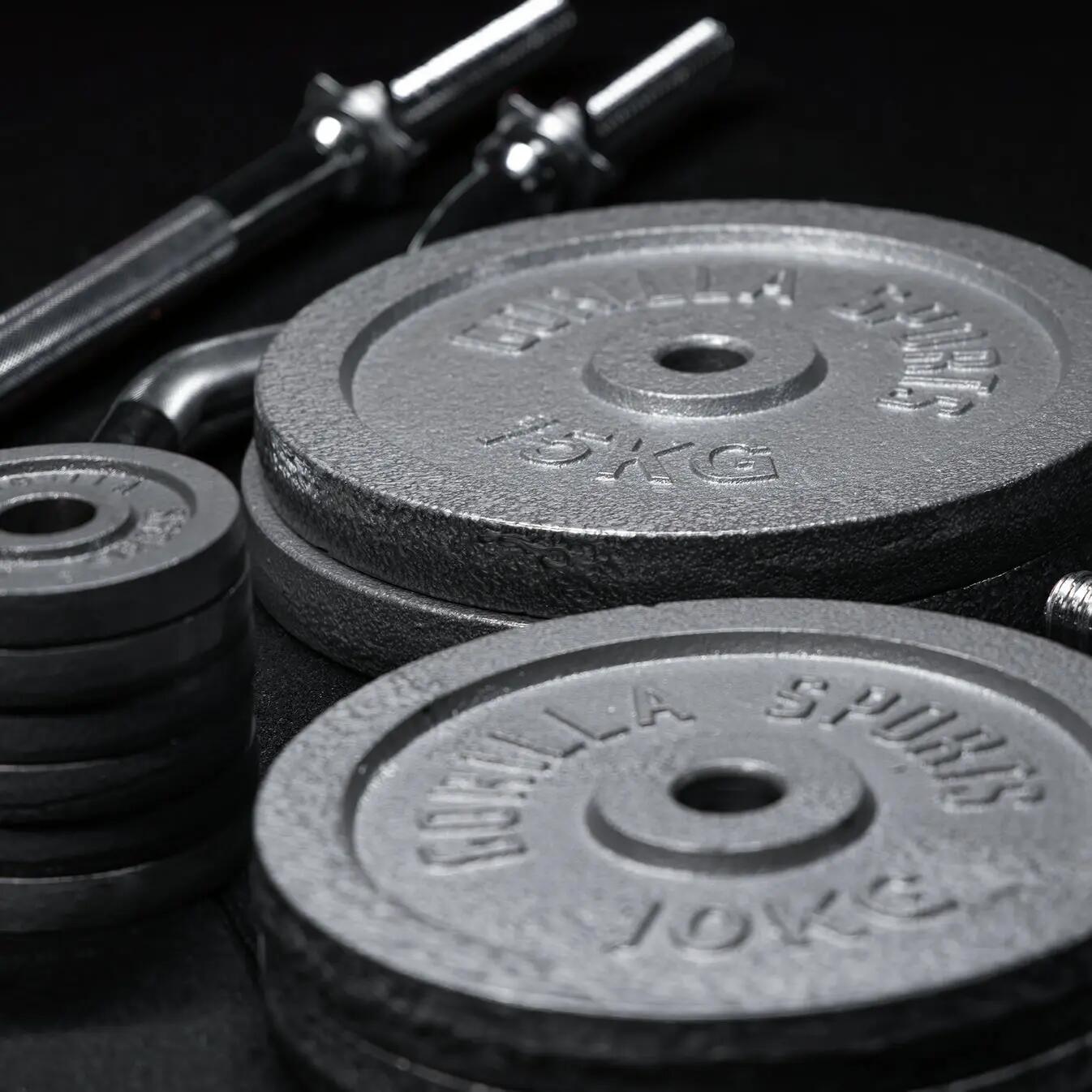Set d'haltères en fonte 108 kg 7/7
