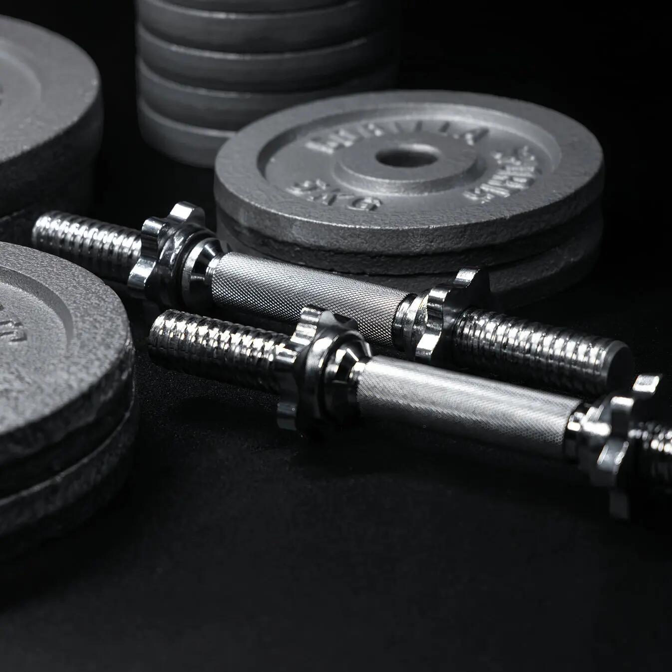 Set d'haltères en fonte 108 kg 6/7
