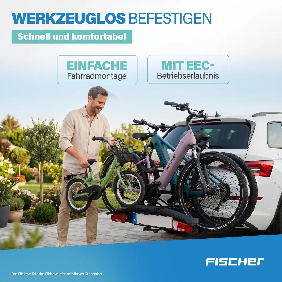 FISCHER Erweiterungssatz 3.Fahrrad RoadLine Black 4/7