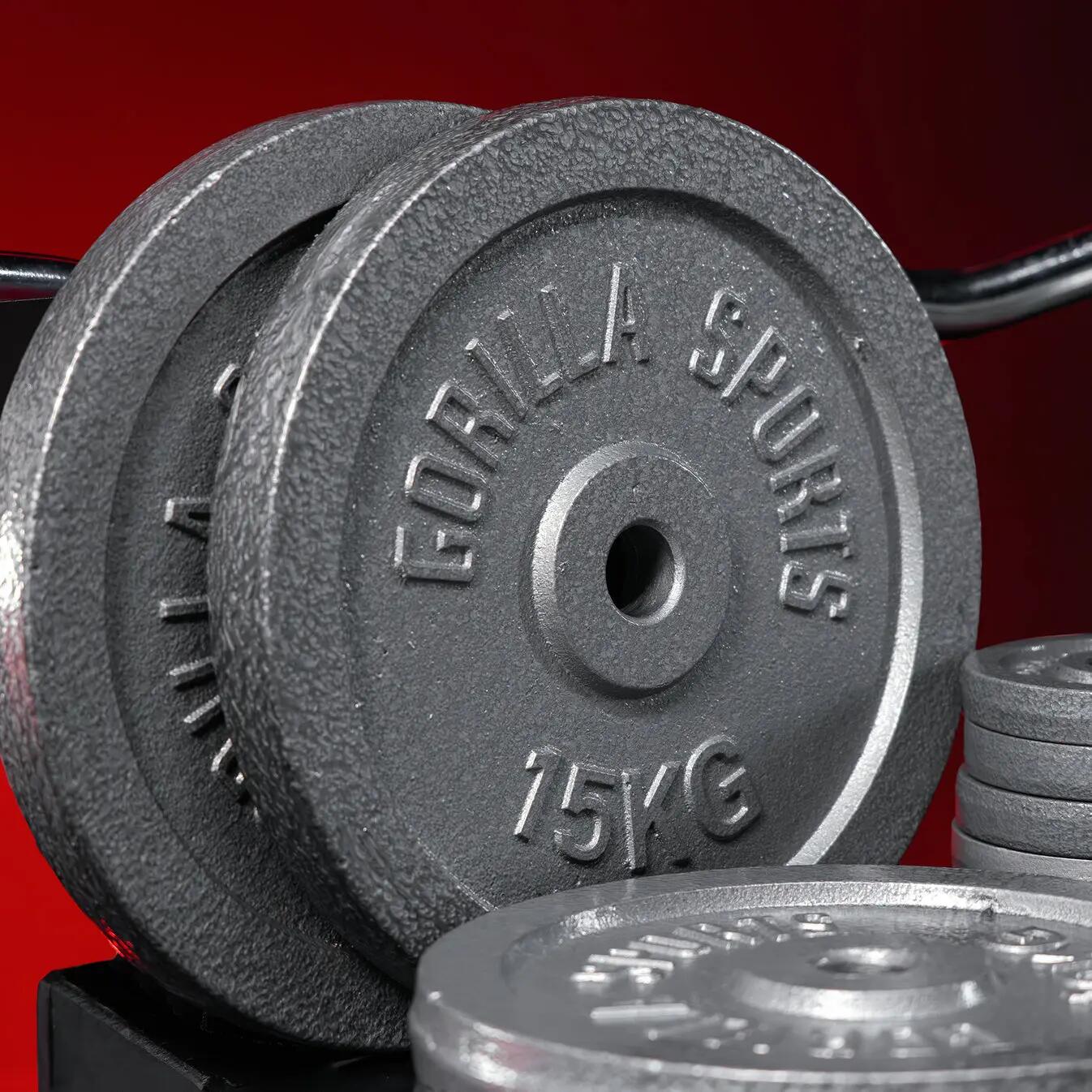 Set d'haltères en fonte 108 kg 5/7