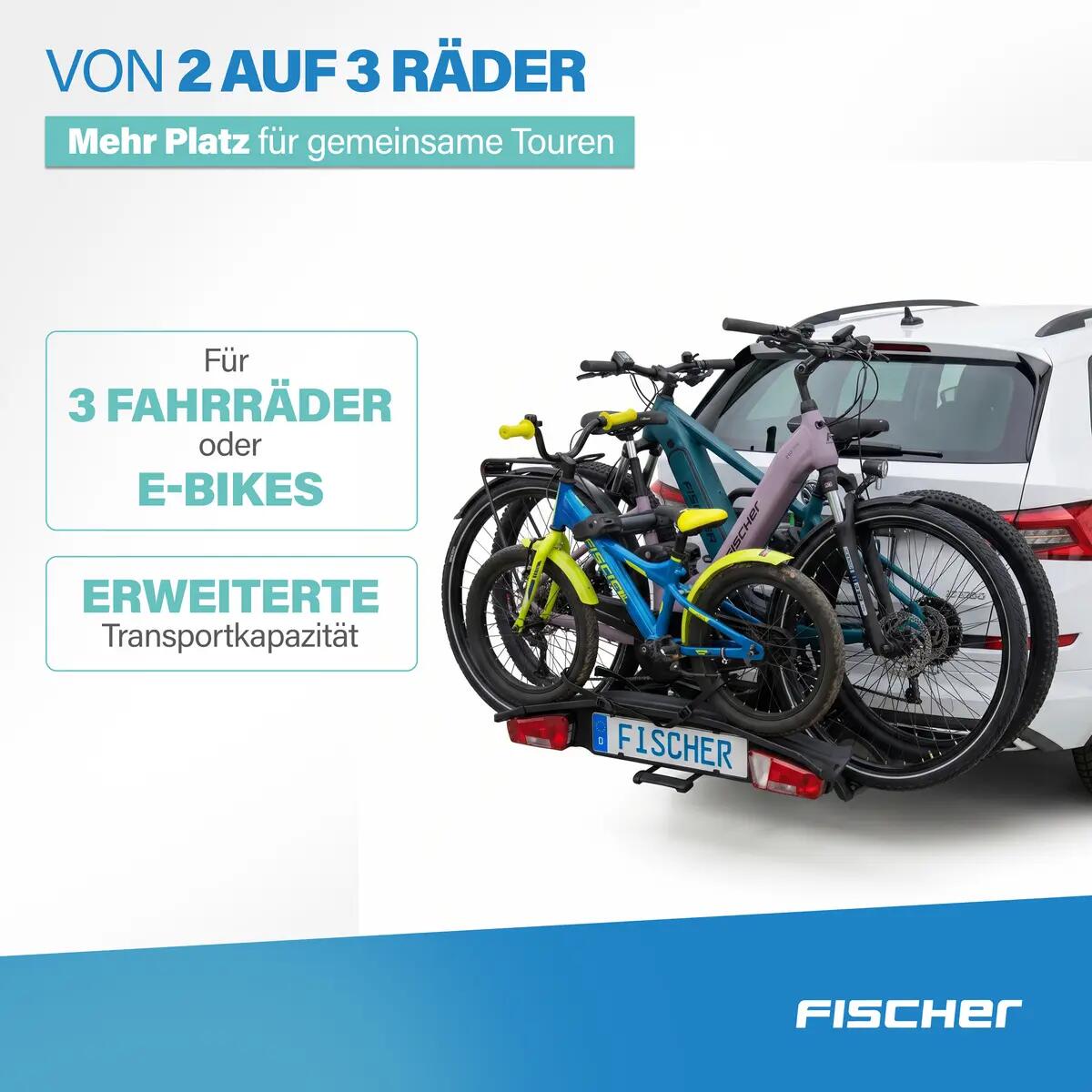FISCHER Erweiterungssatz 3.Fahrrad RoadLine Black 3/7