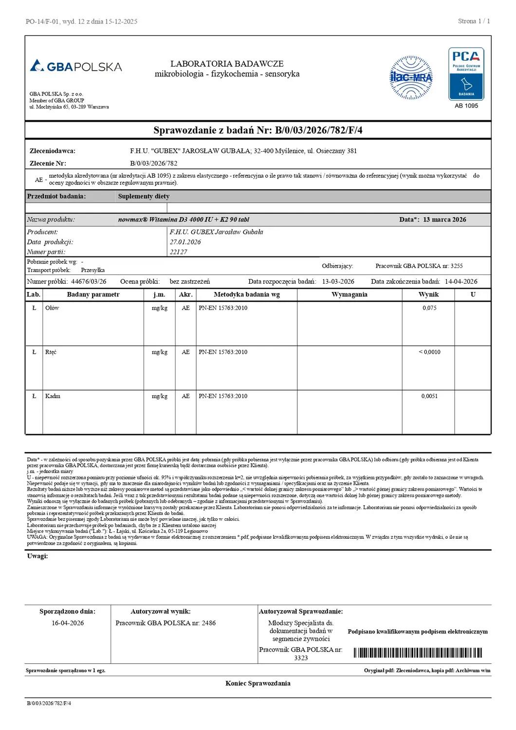 nowmax® Witamina D3 4000 IU + K2 90 tabl 2/3