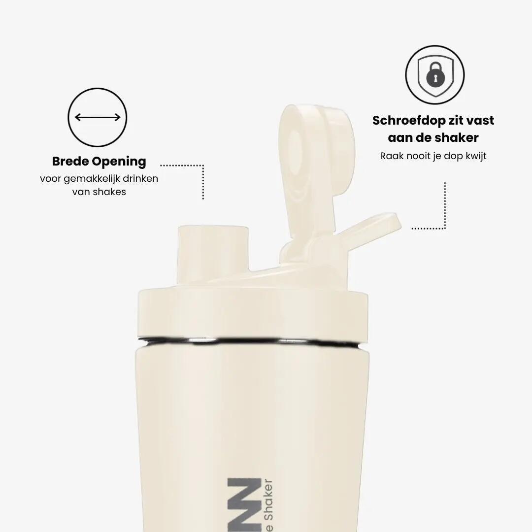 bouteille - fitness - isolante triple paroi - ultimate shaker - off-white 5/11