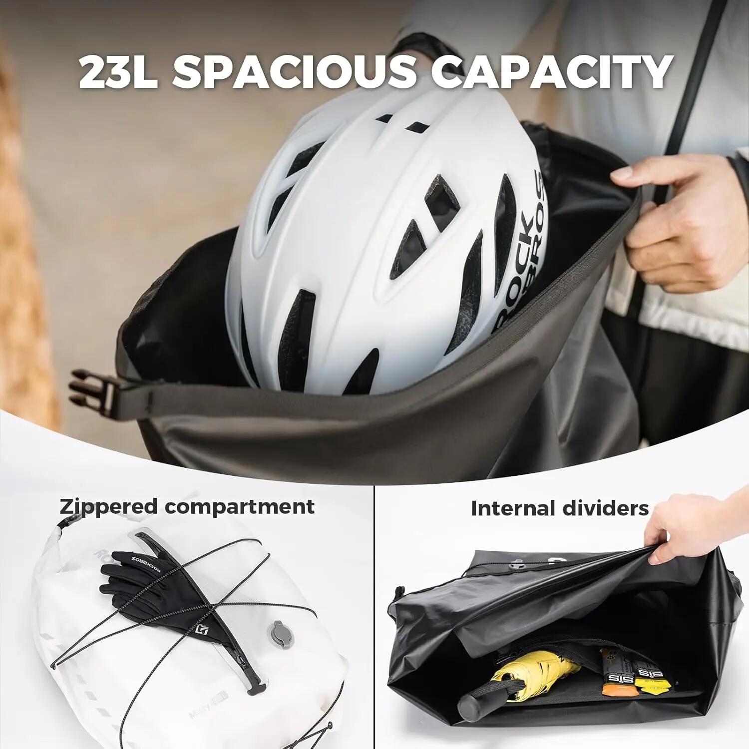 Gepäckträgertasche wasserdicht Kompressionsfach 4/8