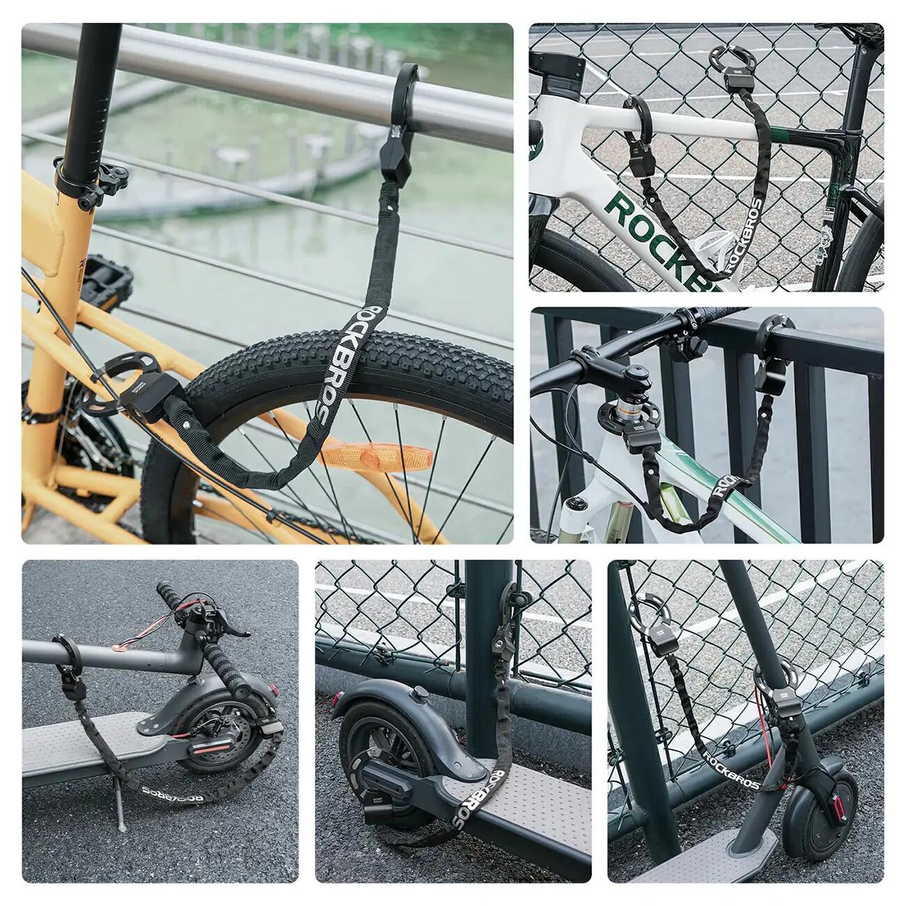 Zapięcie łańcuchowe do hulajnogi i roweru 60 cm 3/7