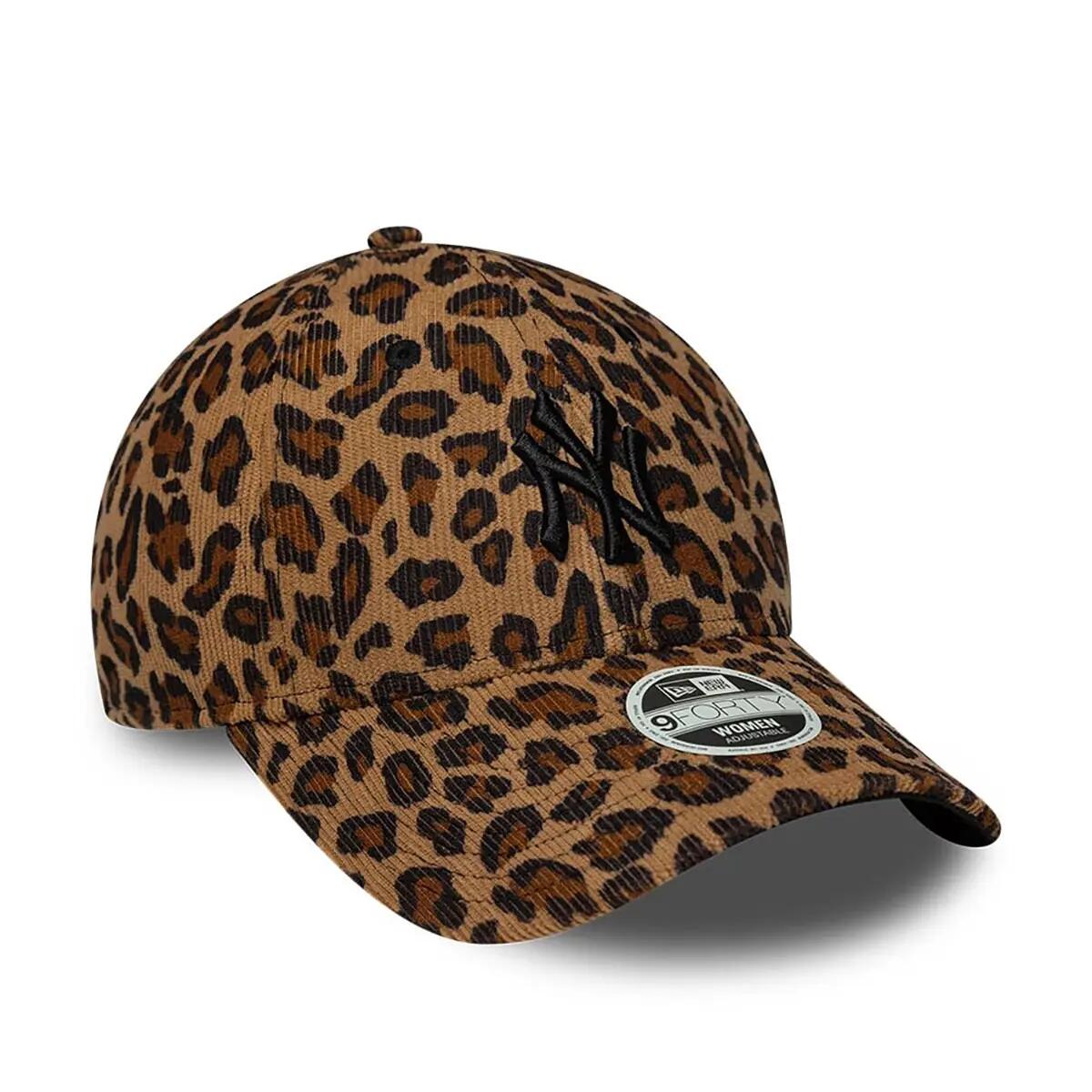 Cappellino da baseball donna New York Yankees New Era 9Forty Leopard Cord 3/5