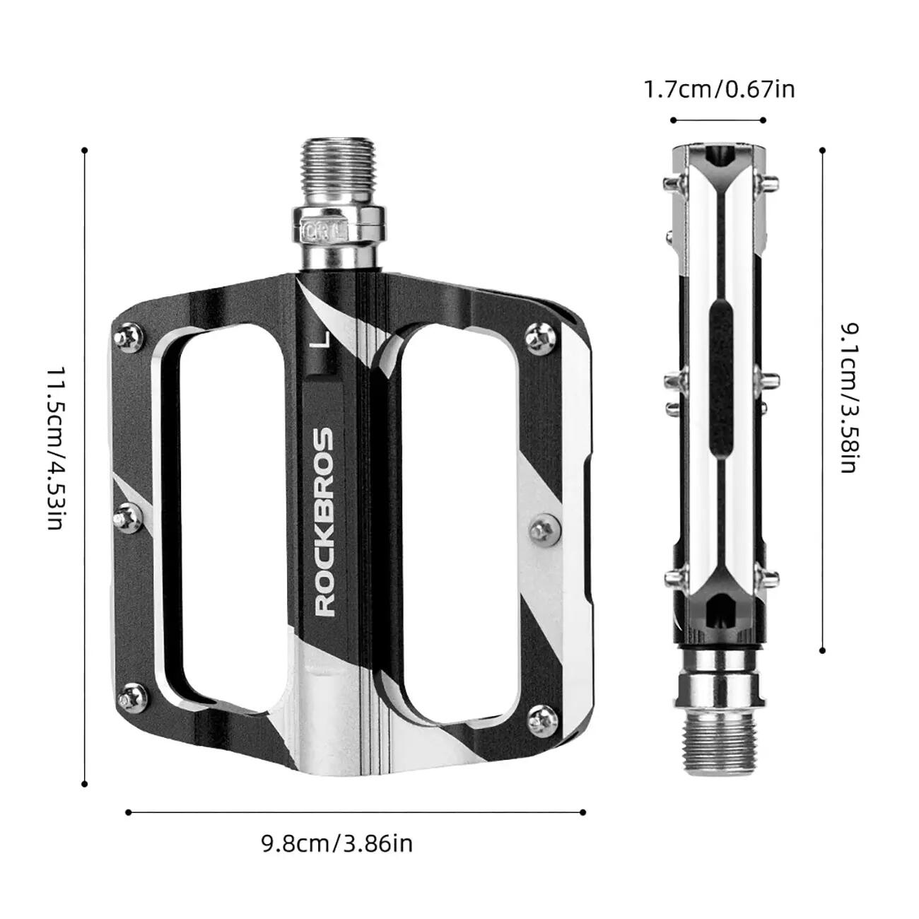 Pedały rowerowe z pinami mtb aluminiowe 2/6