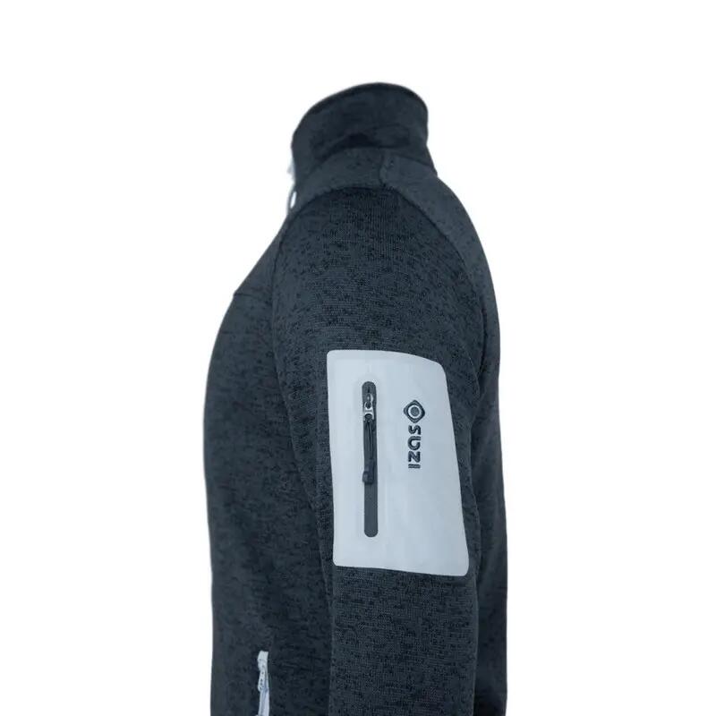 Izas Herren Strickfleecejacke SAMAUN M V3 mit Stehkragen und 4/4
