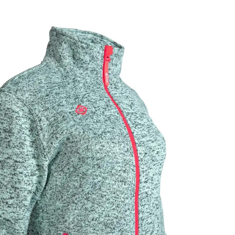 Izas Damen Strickfleecejacke SAMAUN W V3 mit Stehkragen und 3/4