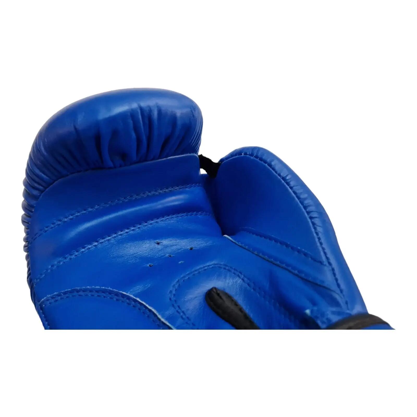 Manusi box lupta Anastasia, piele naturala, albastre, marime 12 OZ 11/12
