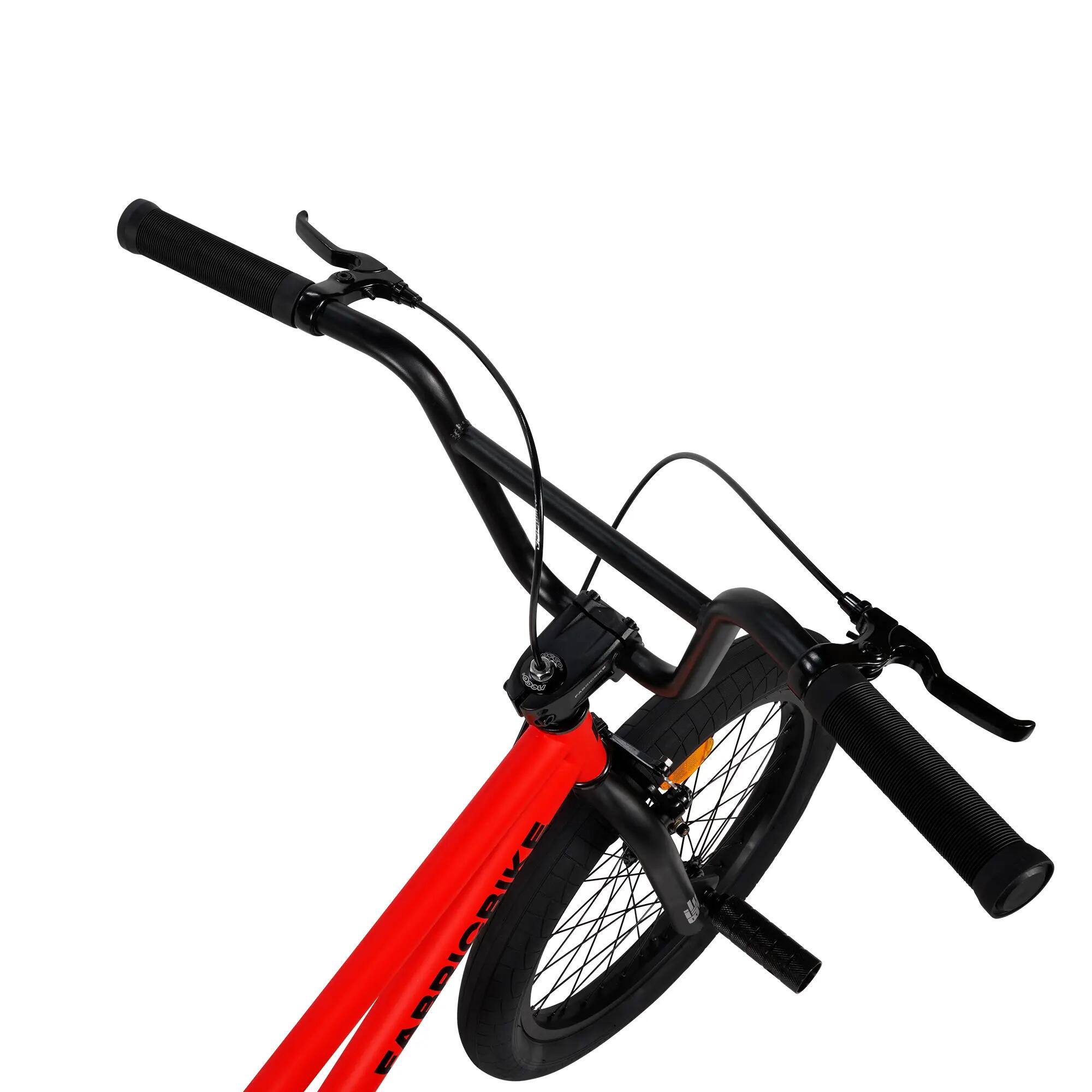 Fabricbike Hawks BMX 20", leicht, Freestyle, 360° Rotor, 9–15 Jahre, Matte Red 7/7