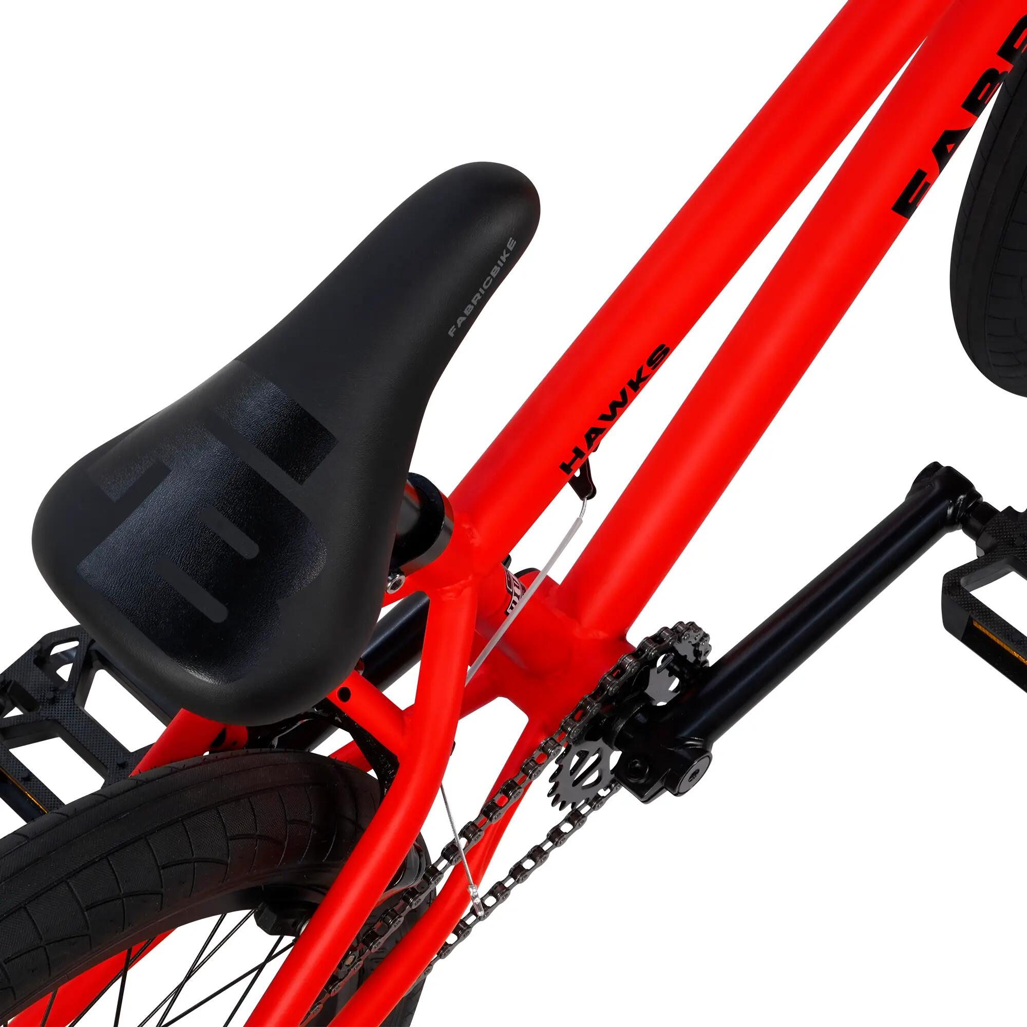 Fabricbike Hawks BMX 20", leicht, Freestyle, 360° Rotor, 9–15 Jahre, Matte Red 6/7