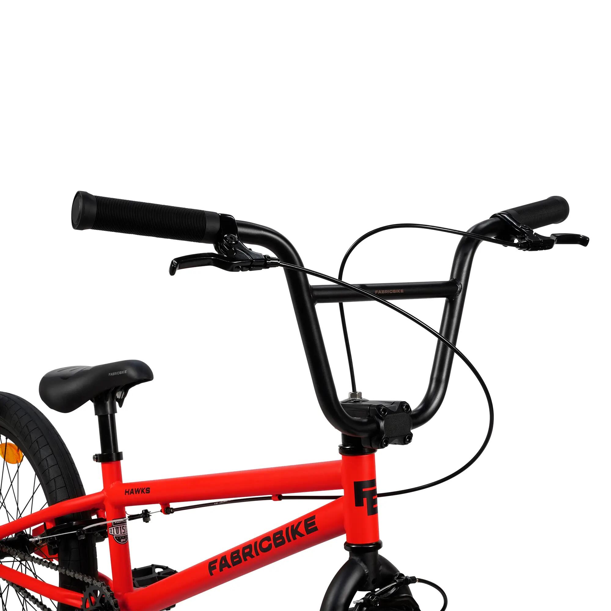 Fabricbike Hawks BMX 20", leicht, Freestyle, 360° Rotor, 9–15 Jahre, Matte Red 5/7