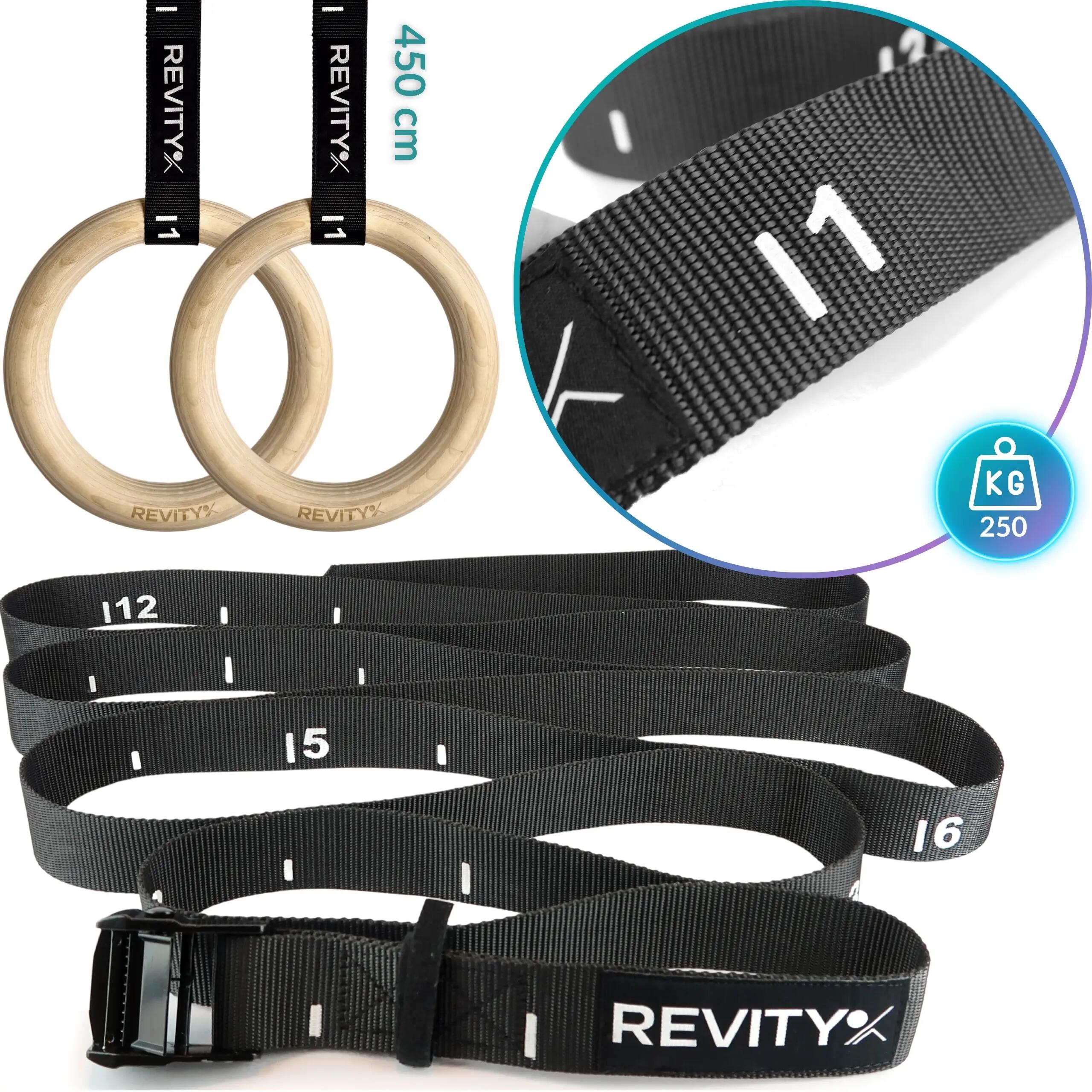 Houten gymnastiekringen Gym Rings crosstraining met wraps en trainingsschema PDF 7/14