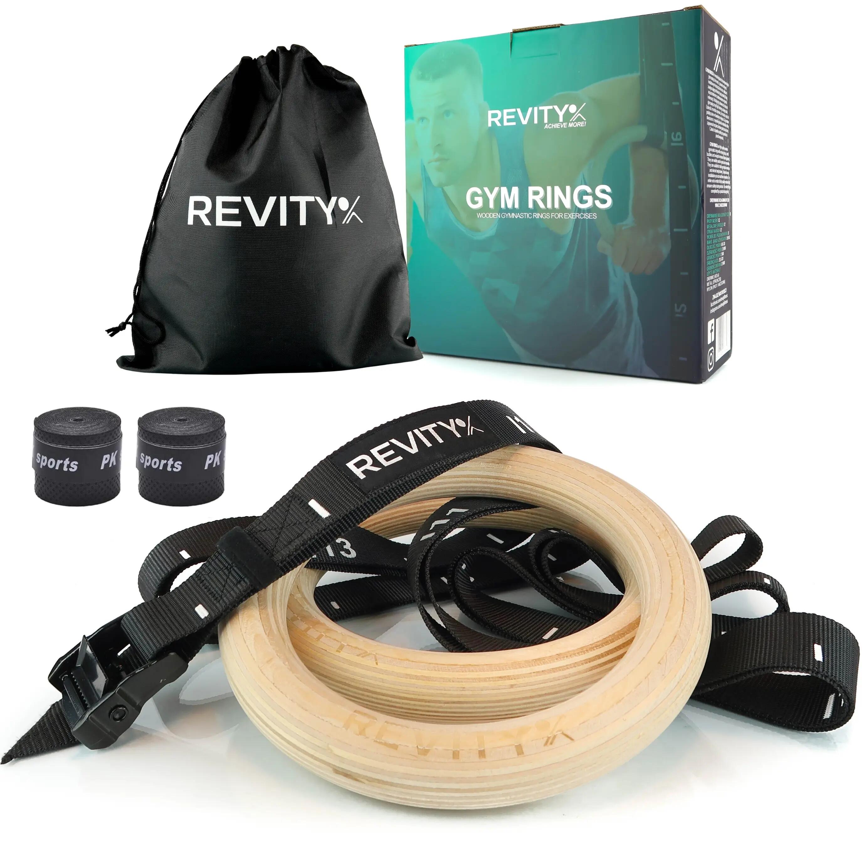 Houten gymnastiekringen Gym Rings crosstraining met wraps en trainingsschema PDF 14/14