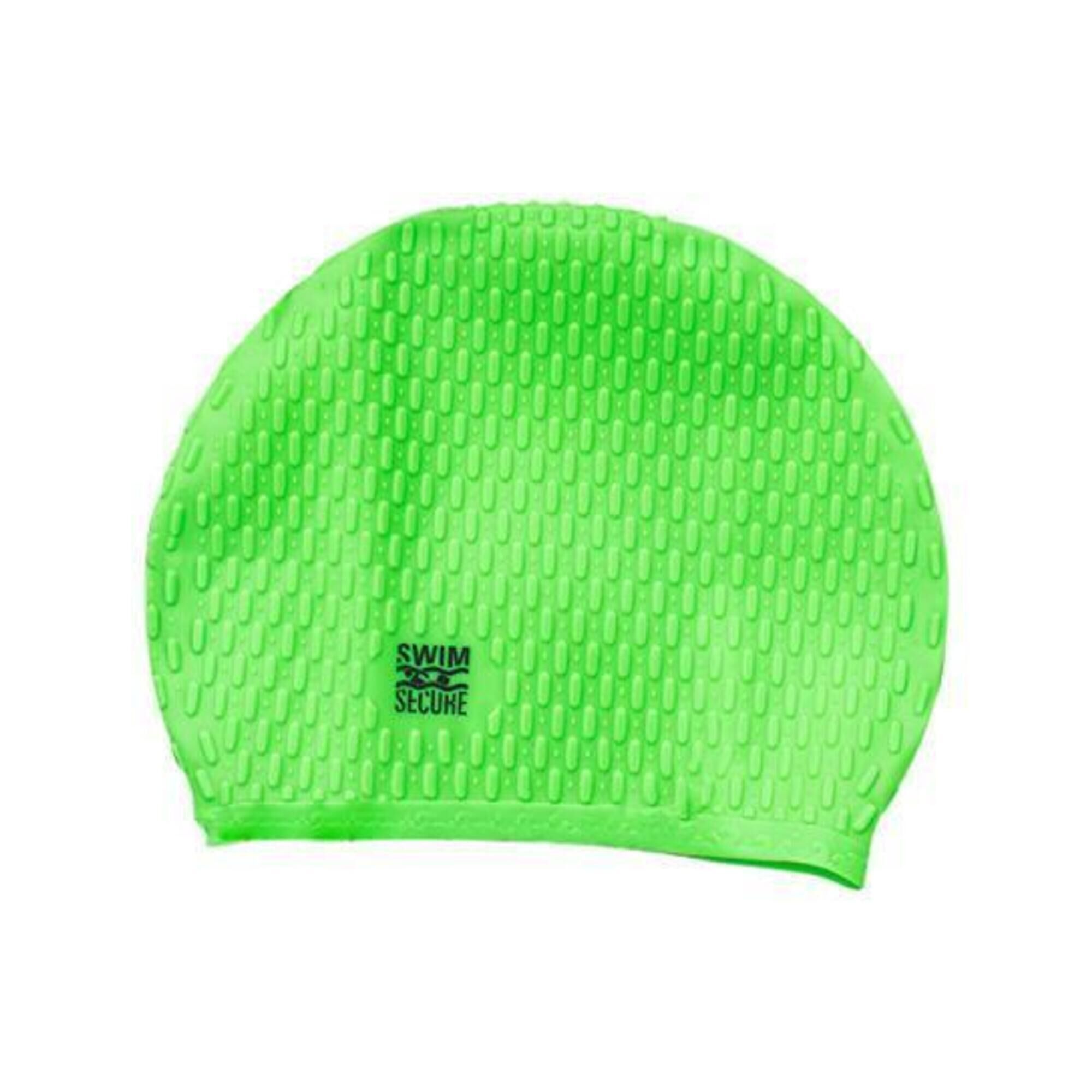 SWIM SECURE Bubble Swim Hat - Green