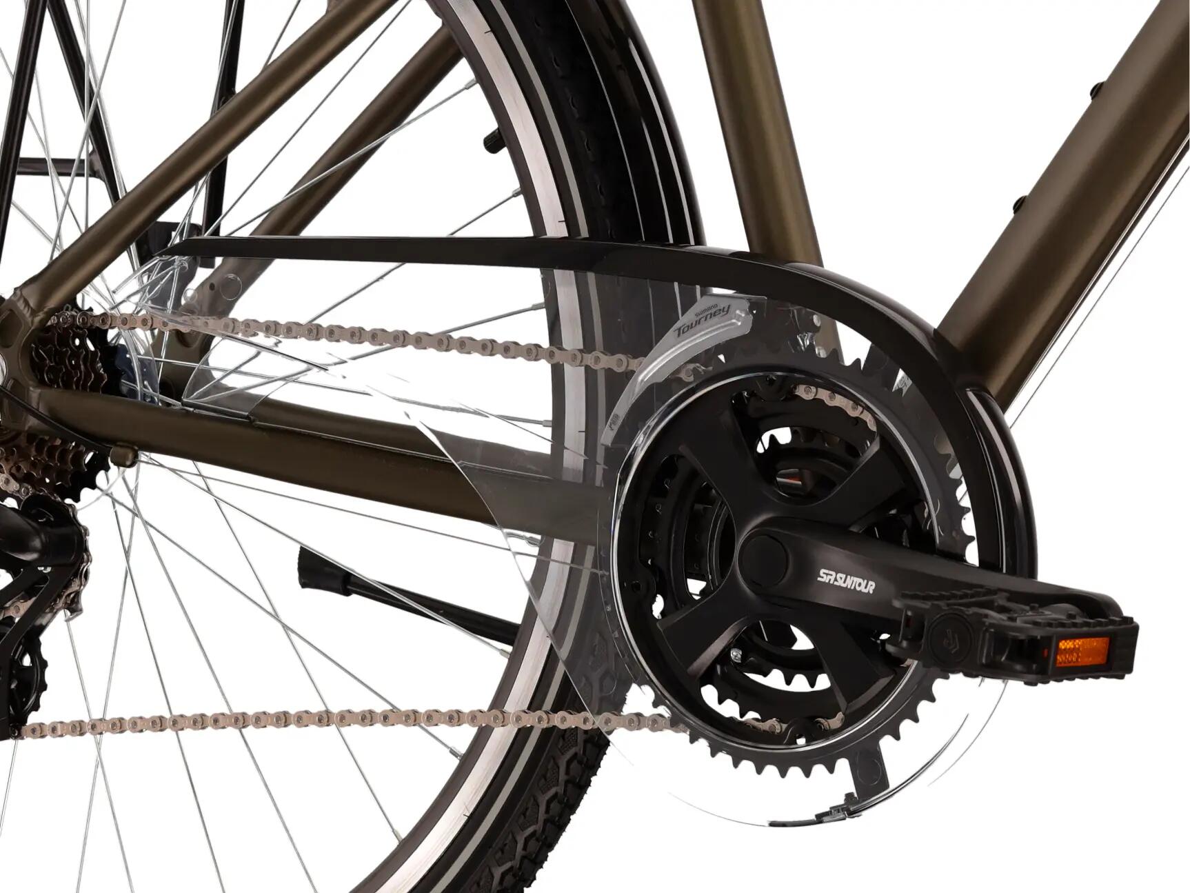Rower trekkingowy Kross Trans 2.0 28" S (17") 21 biegów khaki/czarny 4/7