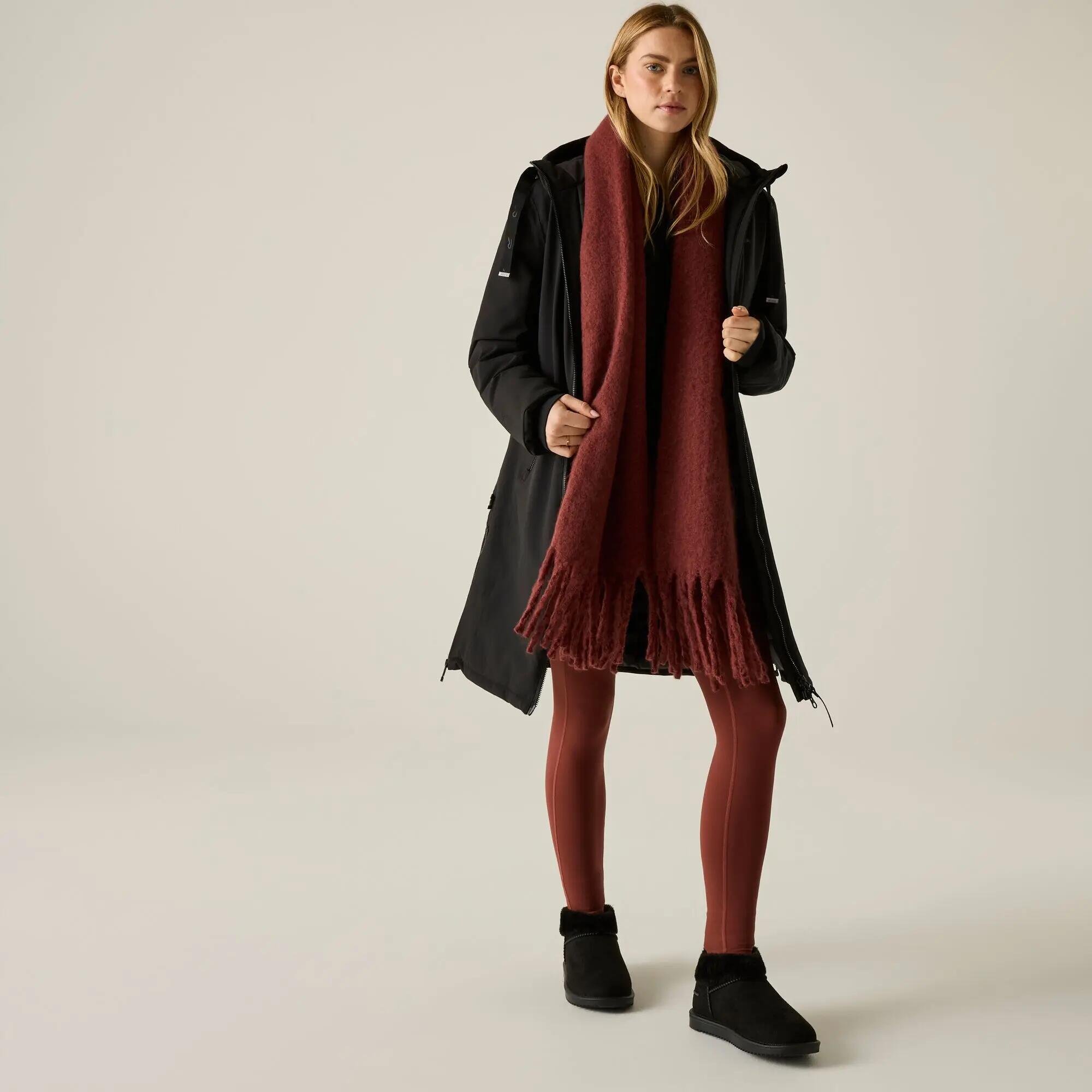 Chaqueta impermeable aislante de avellana para mujer 8/9