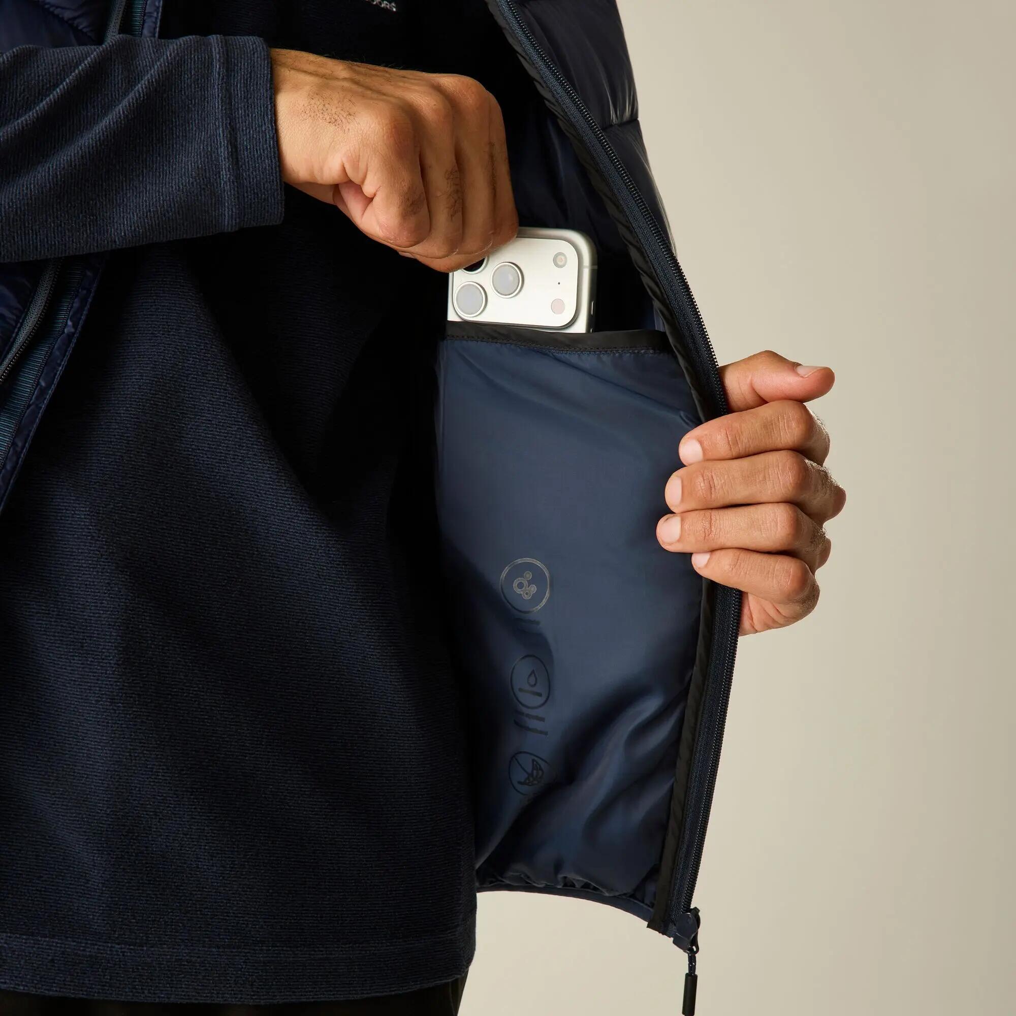 Gilet ibrido da uomo in pelle 5/10