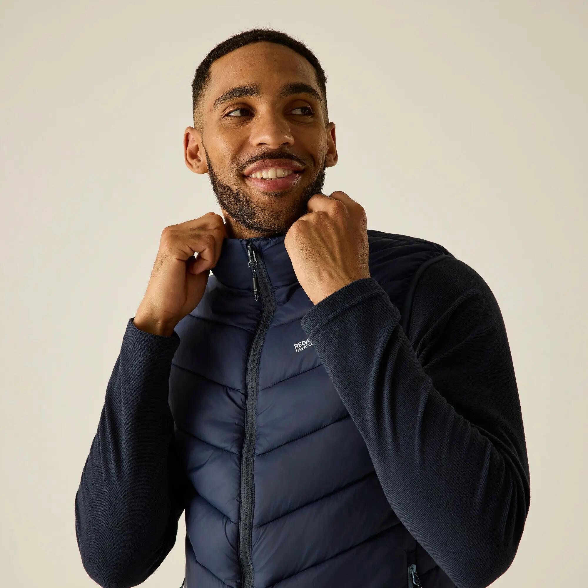 Gilet ibrido da uomo in pelle 4/10