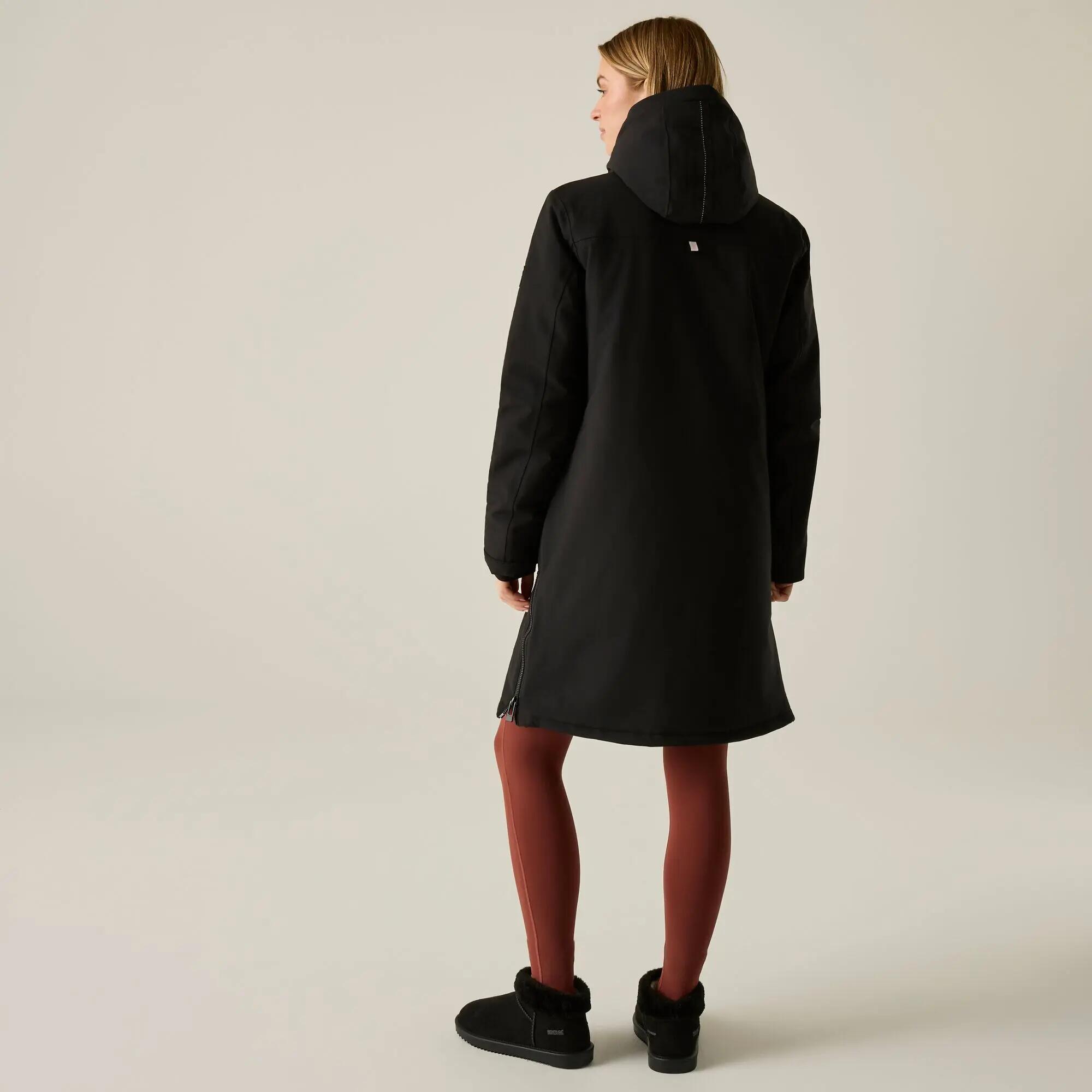 Chaqueta impermeable aislante de avellana para mujer 2/9