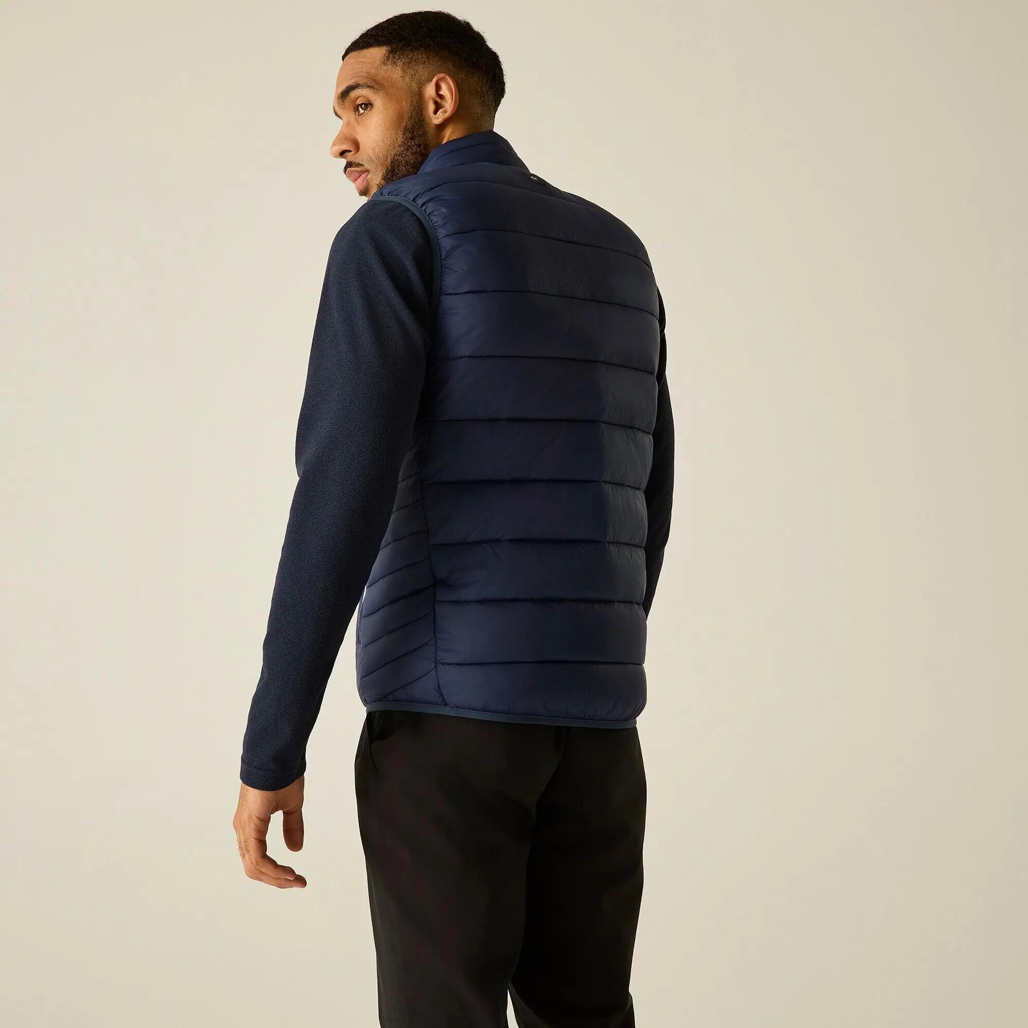 Gilet ibrido da uomo in pelle 3/10