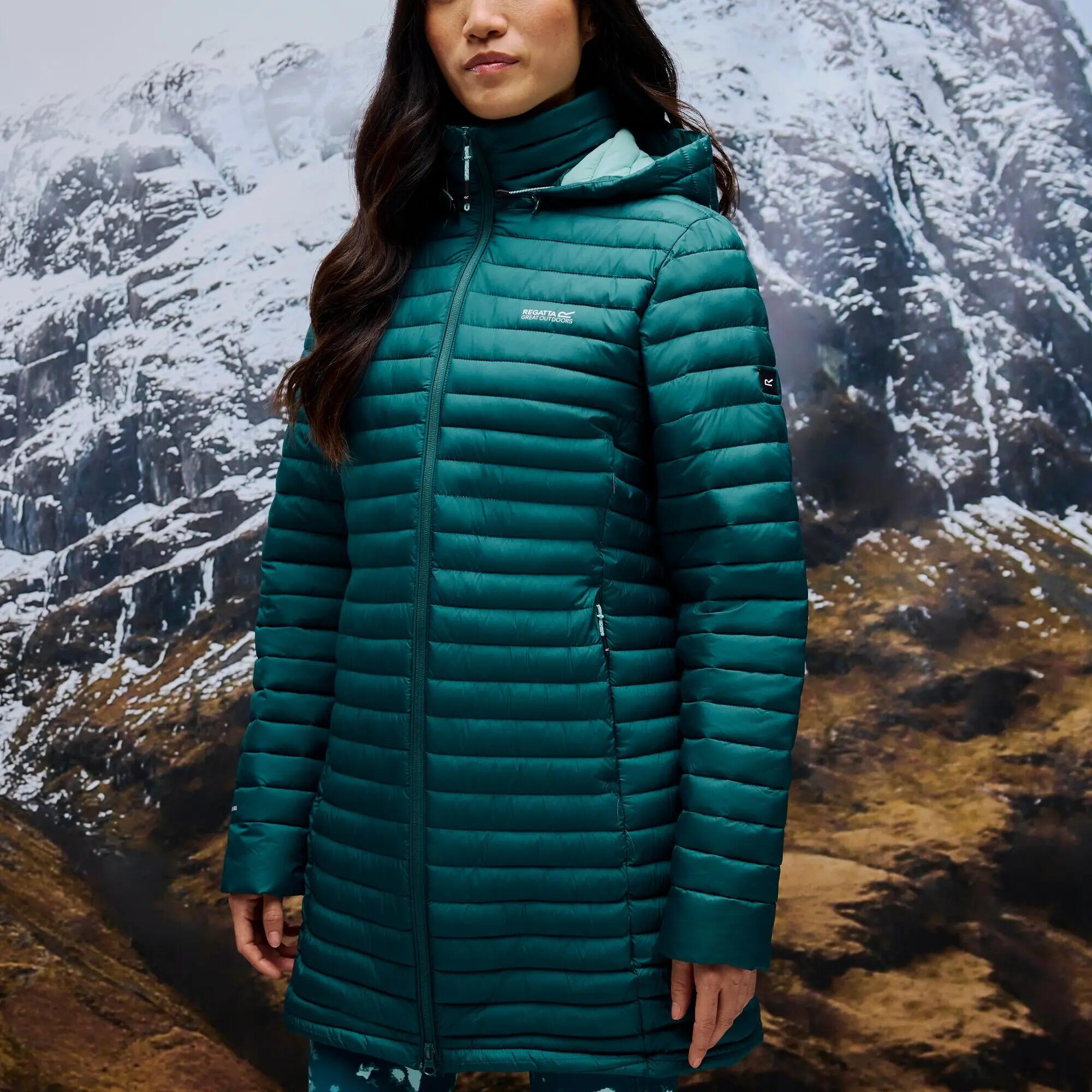 Chaqueta acolchada Selenar larga de mujer 4/15