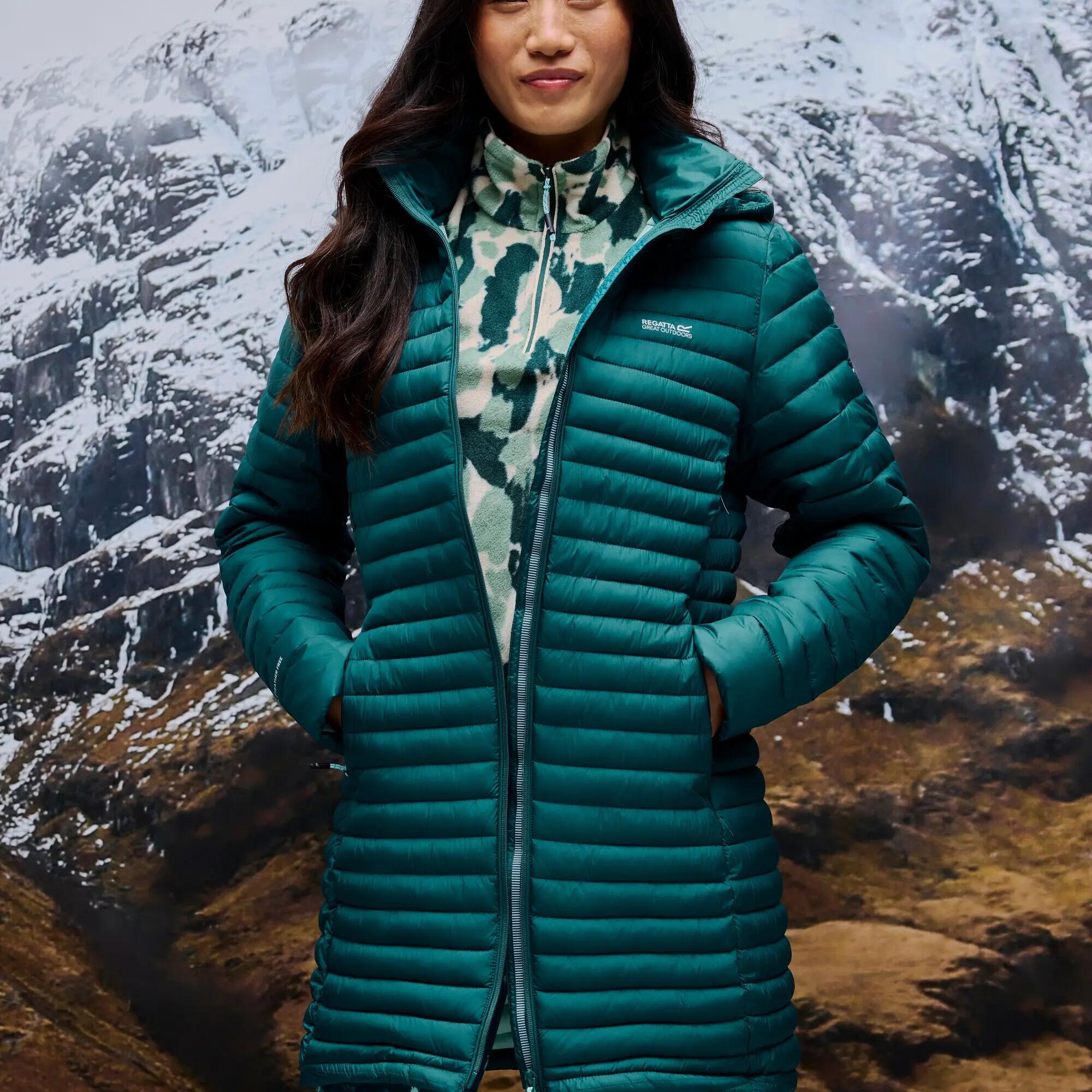 Chaqueta acolchada Selenar larga de mujer 2/15