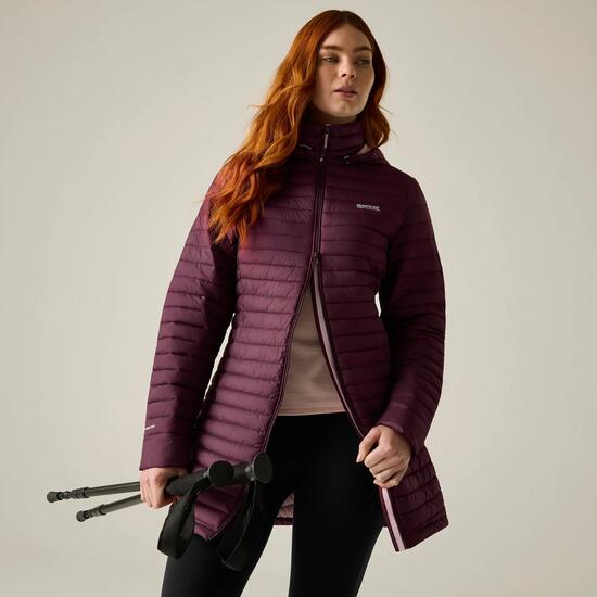 Veste Selenar longue longueur rembourrée pour femmes