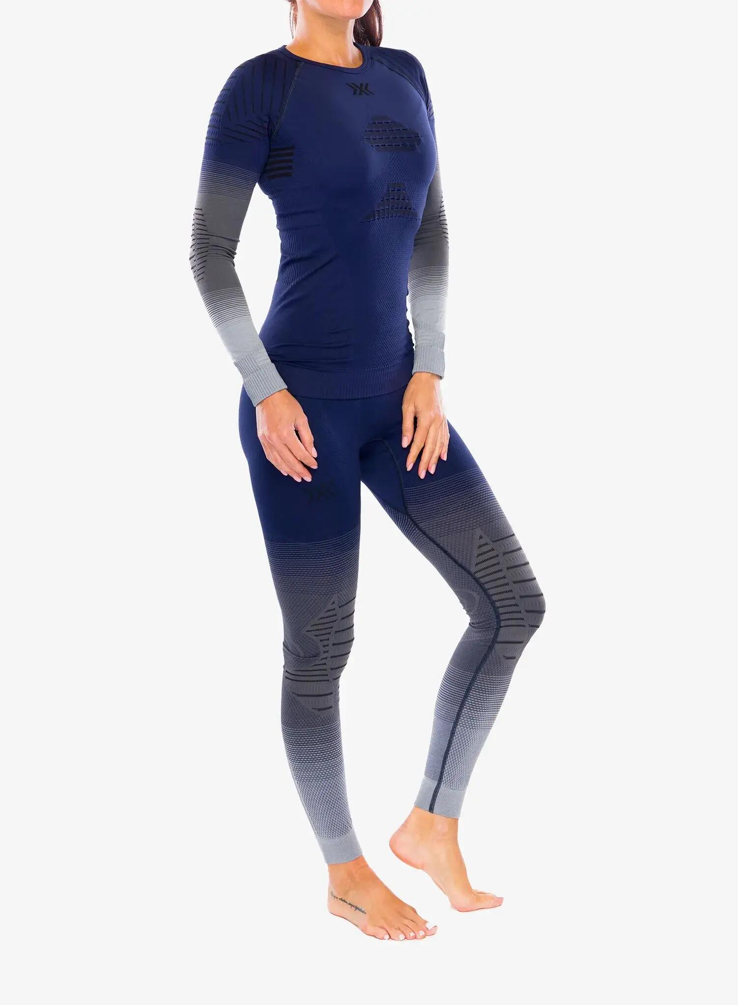 Pantalón largo X-Bionic Invent Graphics Azul/Gris, Mujer 5/7