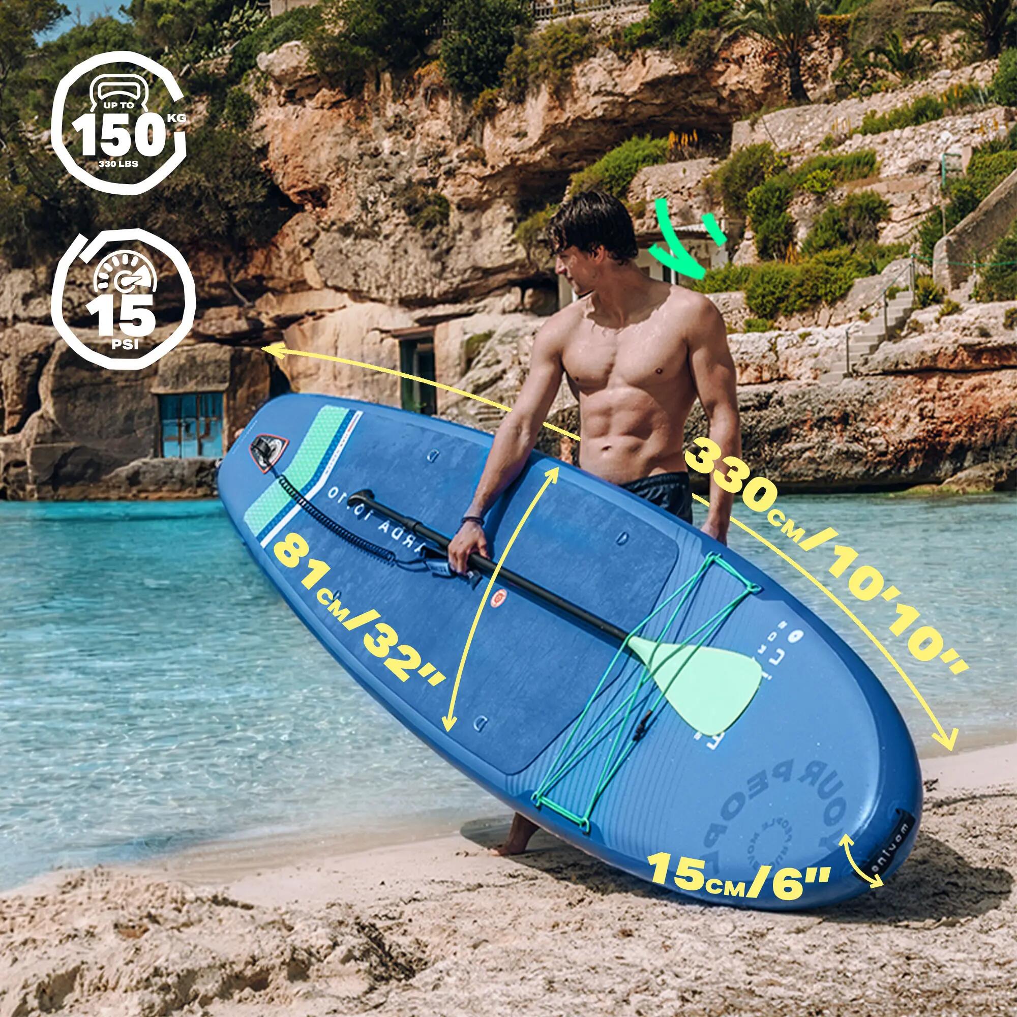 Gelast opblaasbaar SUP-board Garda BM (330 cm) met 2-in-1 kajakfunctie 7/8