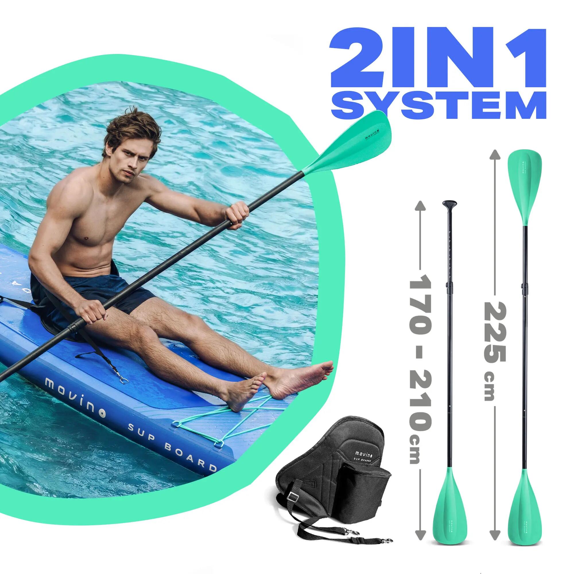 Gelast opblaasbaar SUP-board Garda BM (330 cm) met 2-in-1 kajakfunctie 6/8