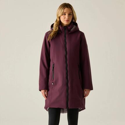 Damen Marron wasserdichte isolierte Jacke