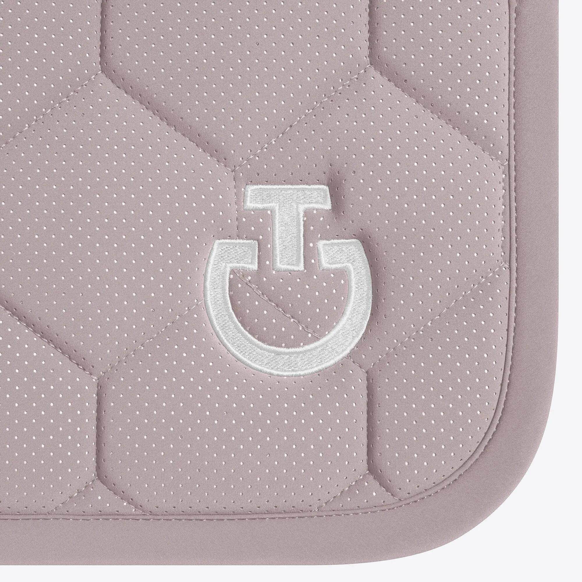 Cavalleria Toscana Quilted Jersey Perfored Zadeldek Charcoal - 6/7