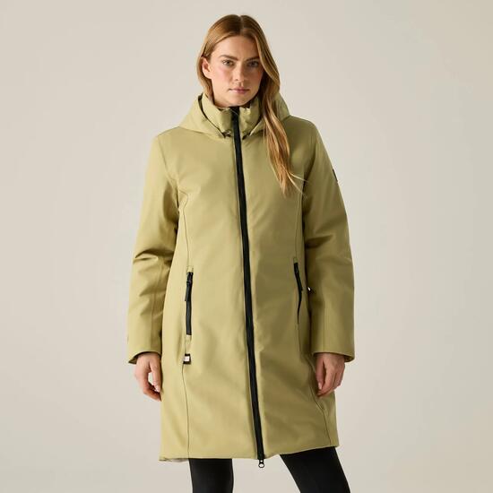 Damen Marron wasserdichte isolierte Jacke