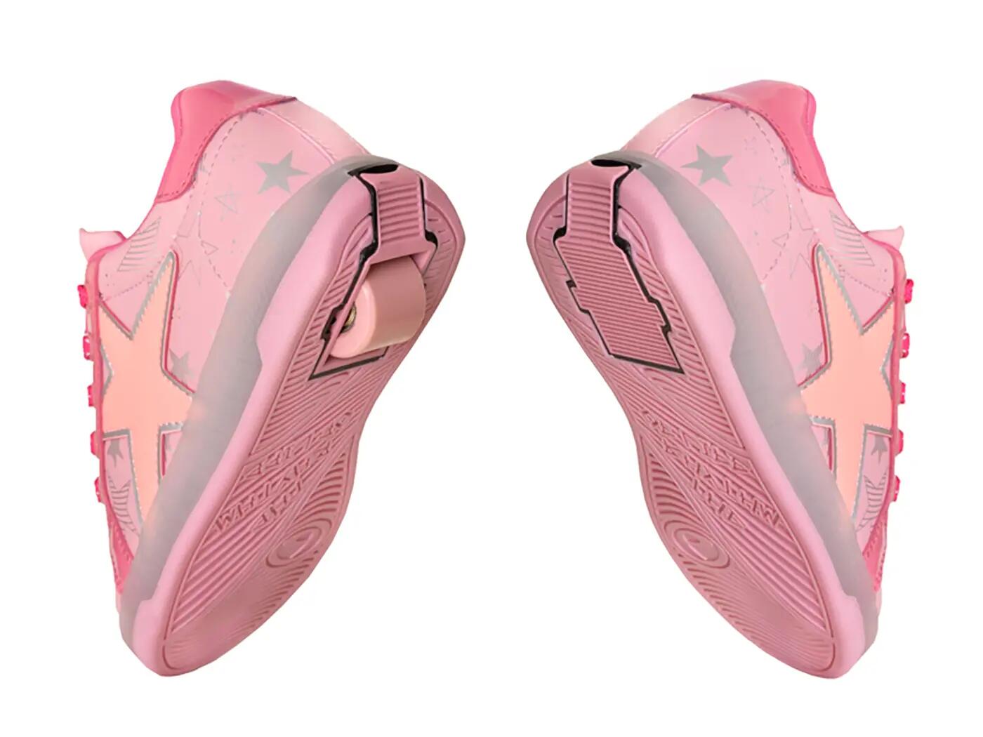 Chaussures à Roulettes BREEZY ROLLERS LED 2195680 fille rose/rose 4/7