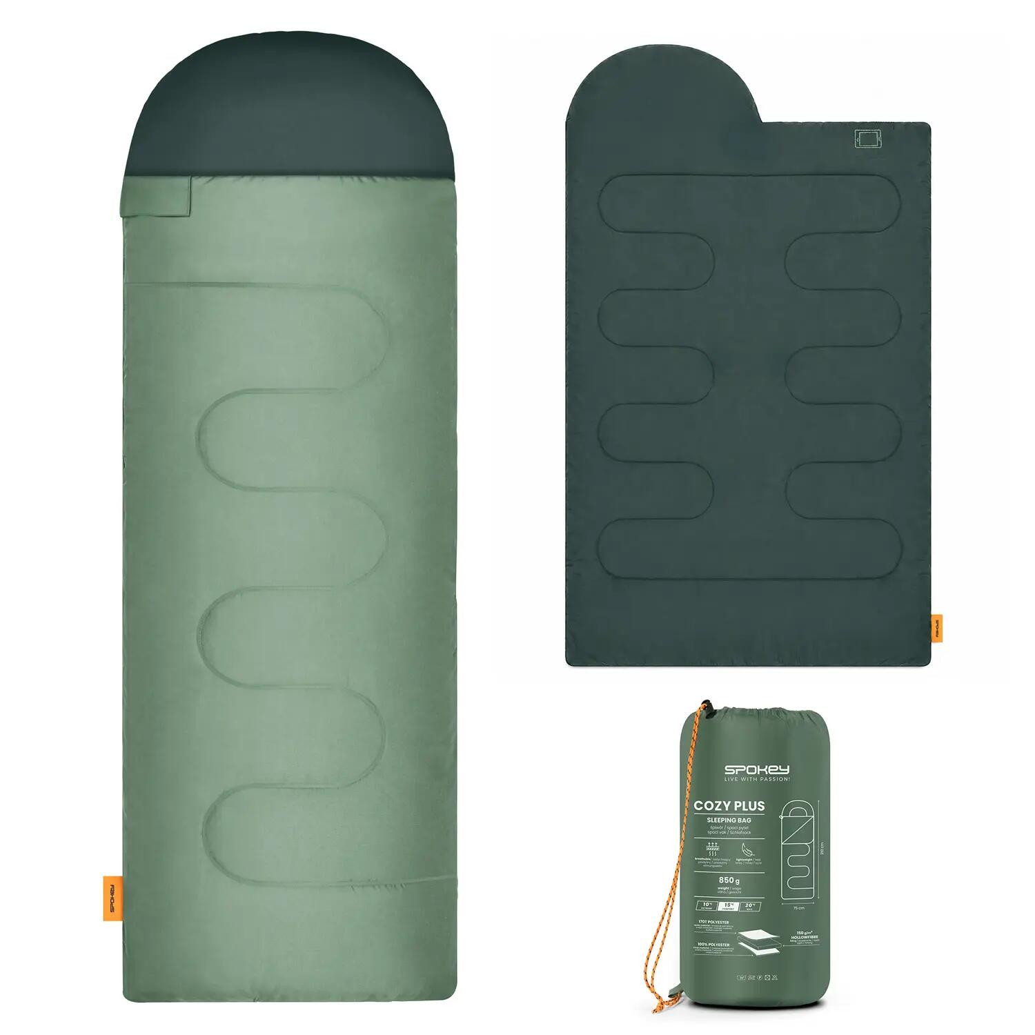 Śpiwór wiosenno-letni typu koperta Spokey Cozy Plus
