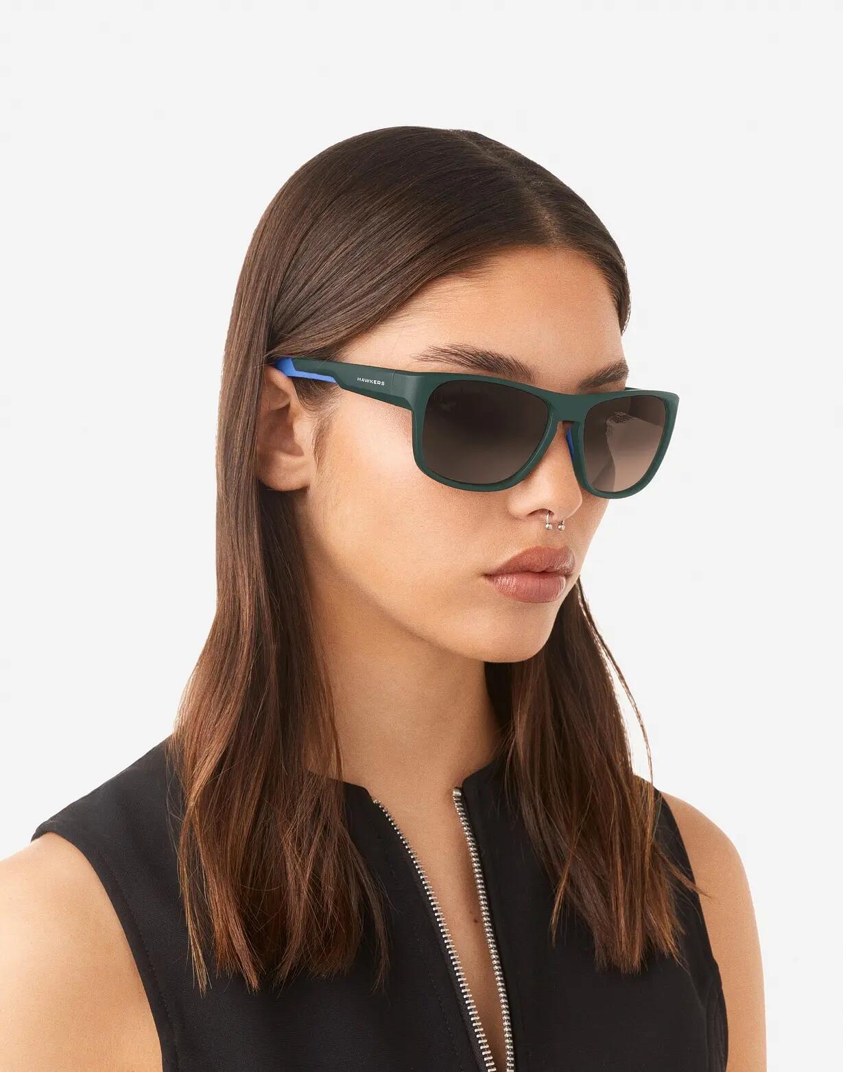 HAWKERS - Lunettes de soleil pour Homme et Femme tempête sarcelle noire - GRIP 7/8