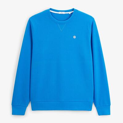 Sweatshirt met ronde hals french rib