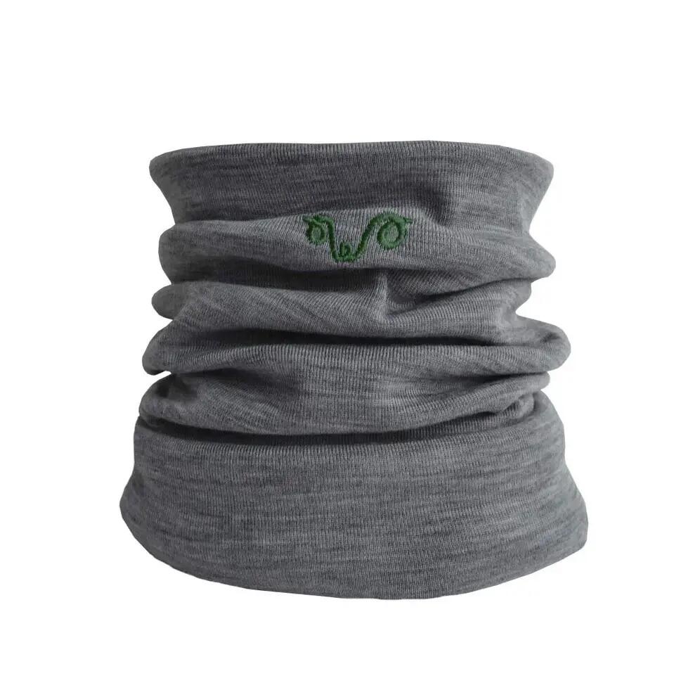 Komin trekkingowy 100% wełna merino (195 g/m²) Szary 3/3
