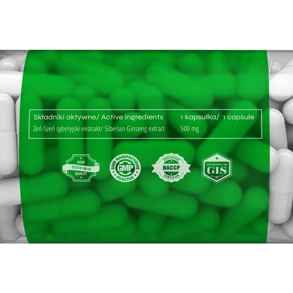 nowmax® Żeń-Szeń Syberyjski Strong 10:1 500mg 90 kaps 2/2