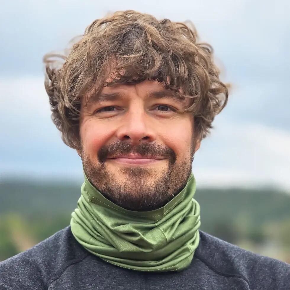 Komin na szyję trekkingowy wielofunkcyjny Woolona Merino 2/3