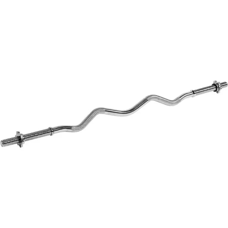 SZ Curlstange - Chrom mit Sternverschluss 130cm , Hantelstange 5/6