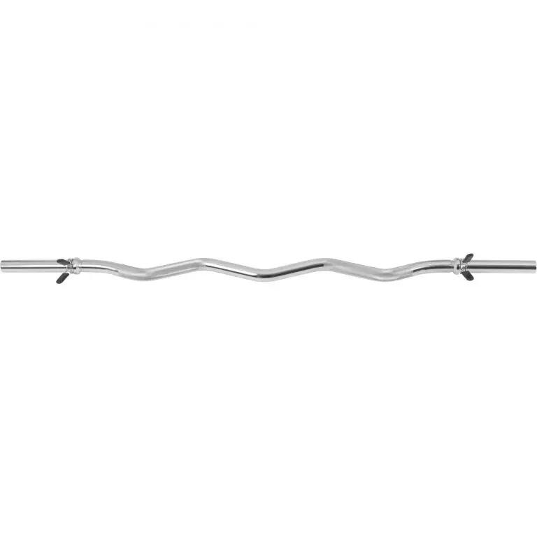 BARRE CURL 120CM | DIAM 30MM | MUSCULATION | STOP DISQUES À RESSORT 5/7