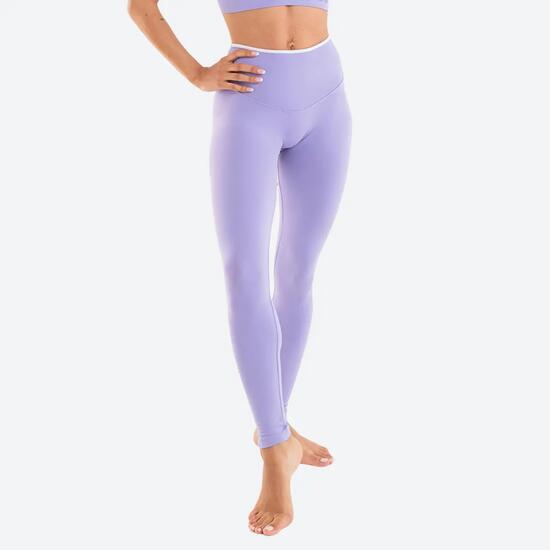 Leggings sportivi Donna fitness Eclettika seamless push-up Malva