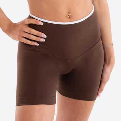 Shorts sportivi Donna fitness Eclettika seamless push-up Malva